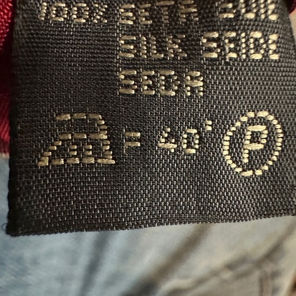 Ermenegildo Zegna Silk Tie Burgundy - Picture 3 of 4